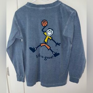 Life is Good Air Jake long sleeve t-shirt sz L (12) NWT basketball